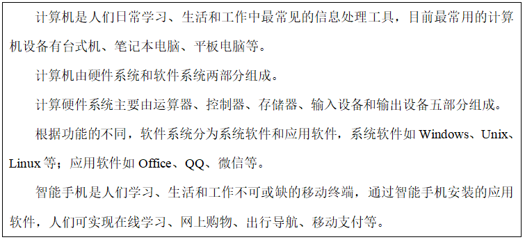 2021年上半年教师资格证考试《初中信息技术》题(图22) 2021年上半年教师资格证考试《初中信息技术》题(图22)
